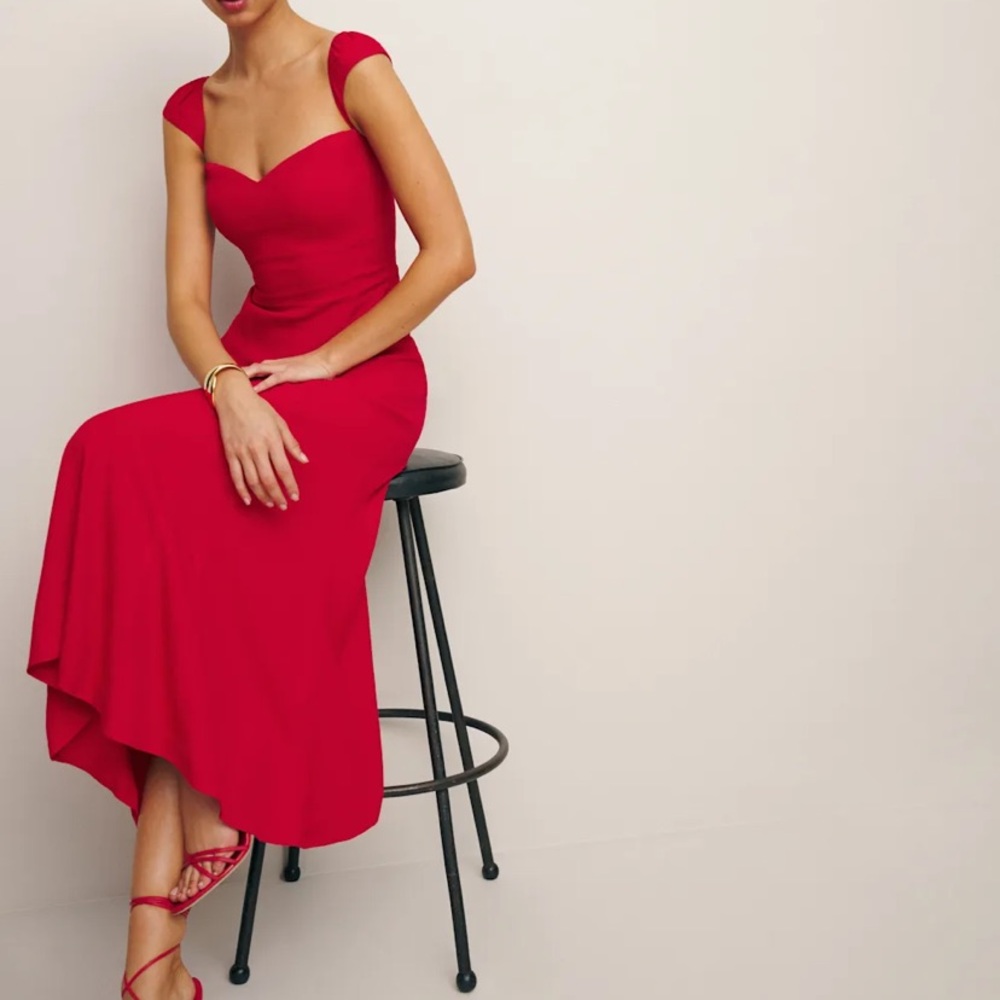 Reformation BRAND NEW Bryson Dress Cherry
